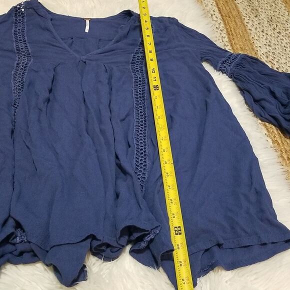 Free People Just the Two of Us Boho Long Sleeve Flowy Tunic - Picture 11 of 11